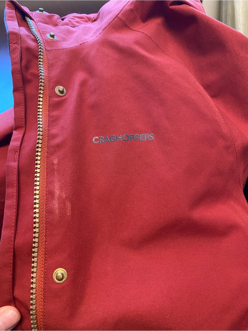 Craghoppers Agetha Red Hooded Jacket with Zip Pockets- GOR-TEX Size M - Picture 9 of 9